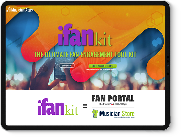 Screenshot of iFan Kits wordpress website design